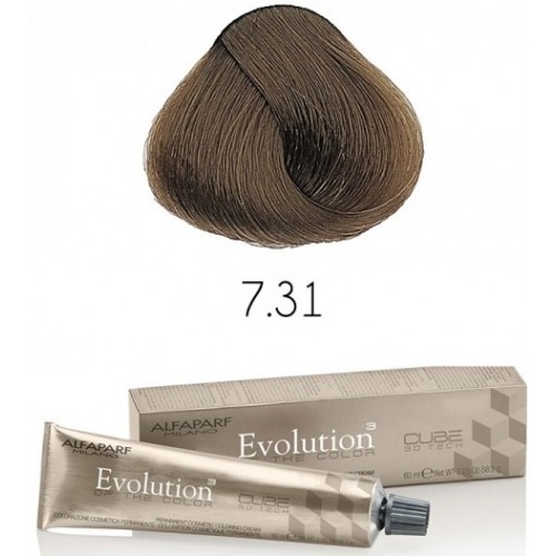 Vopsea permanenta profesionala - 7.31 - Evolution of the Color Cube - Alfaparf Milano - 60 ml