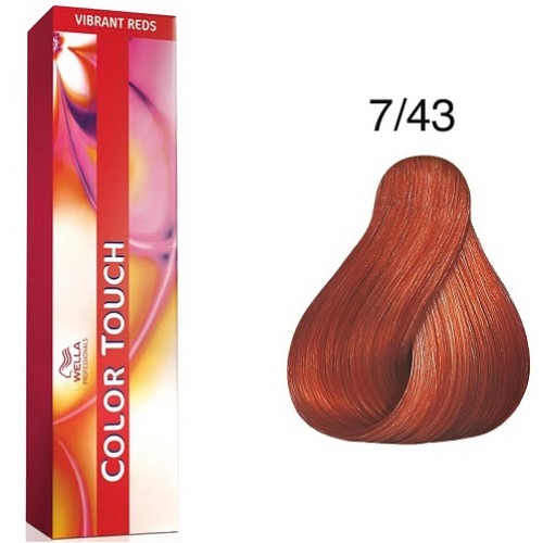 Vopsea semi permanenta profesionala - 7/43 - Color Touch - Wella Professionals- 60 ml